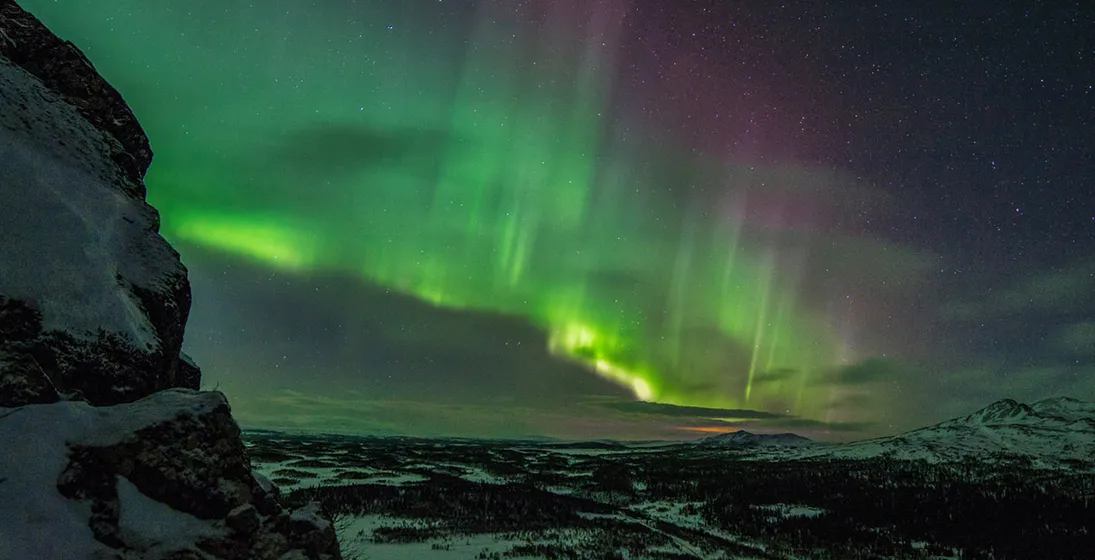 Norrsken i Funäsfjällen, Norrland