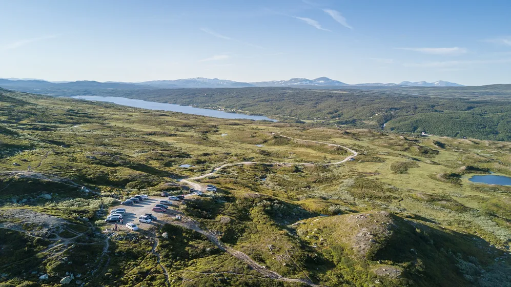 Fjällparkering vid Svansjökläppen